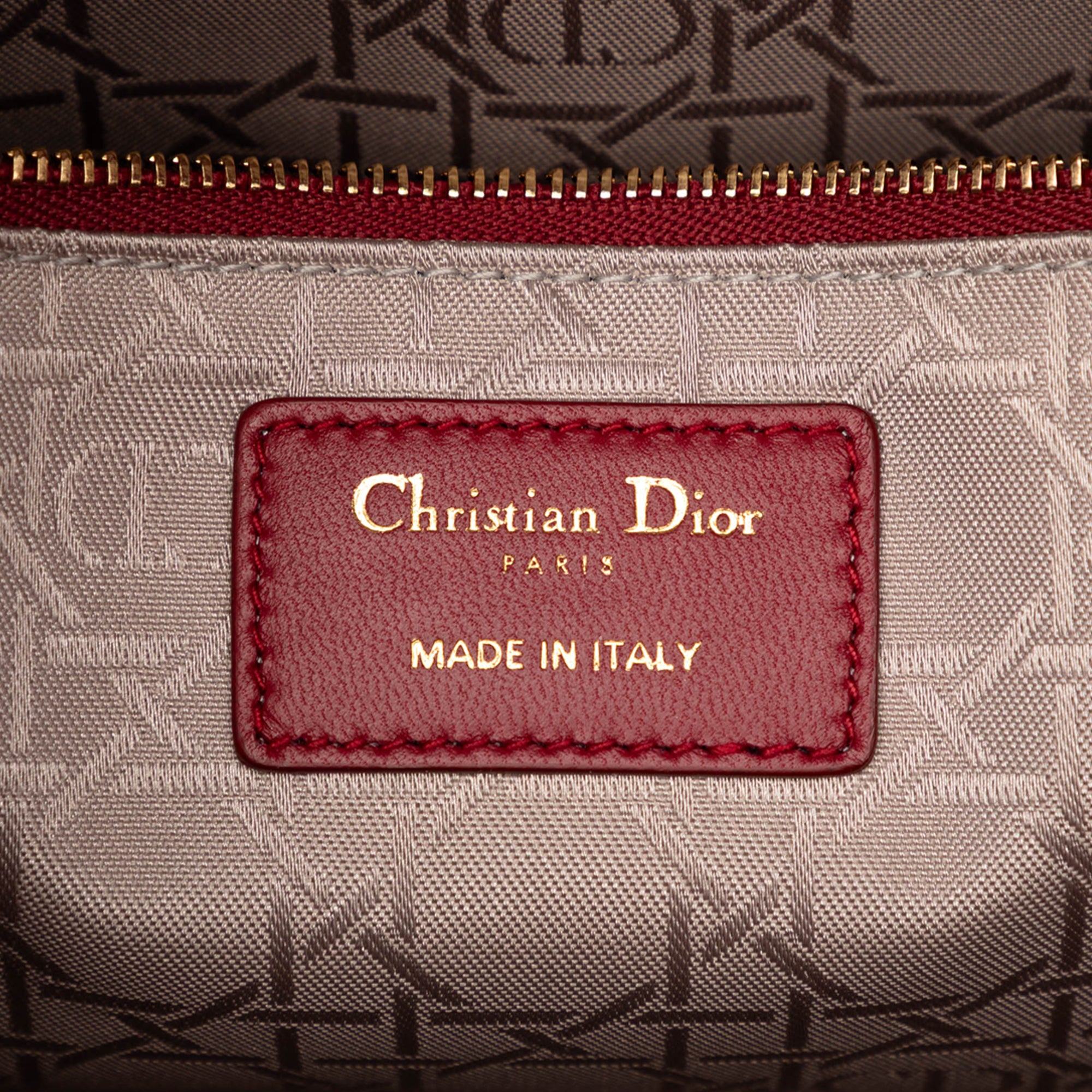 Large Lambskin Cannage Lady Dior - Image 5