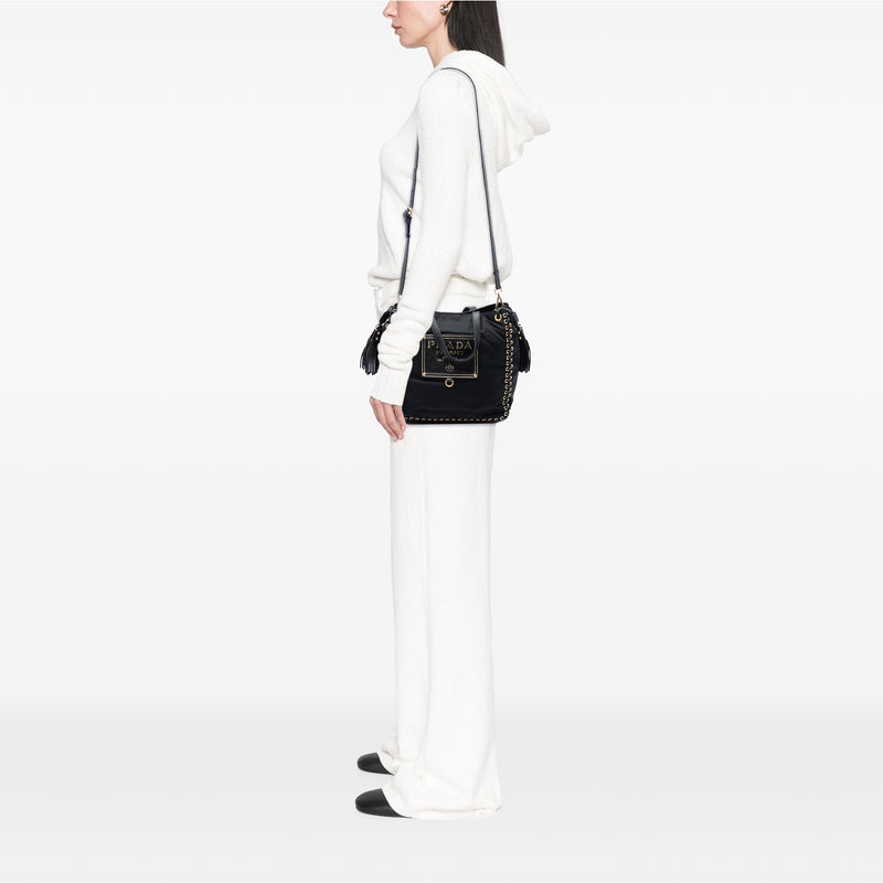 Tessuto Whipstitched Logo Oro Tassel Satchel - Image 6