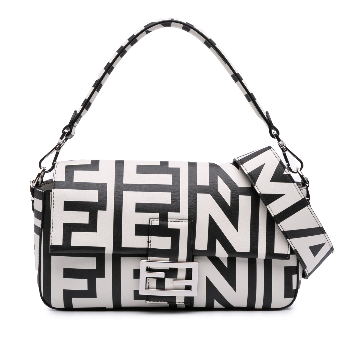 Marc Jacobs Nappa Vitello King Logo Print Baguette Satchel - Image 1
