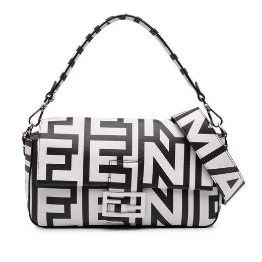 Marc Jacobs Nappa Vitello King Logo Print Baguette Satchel - Image 1