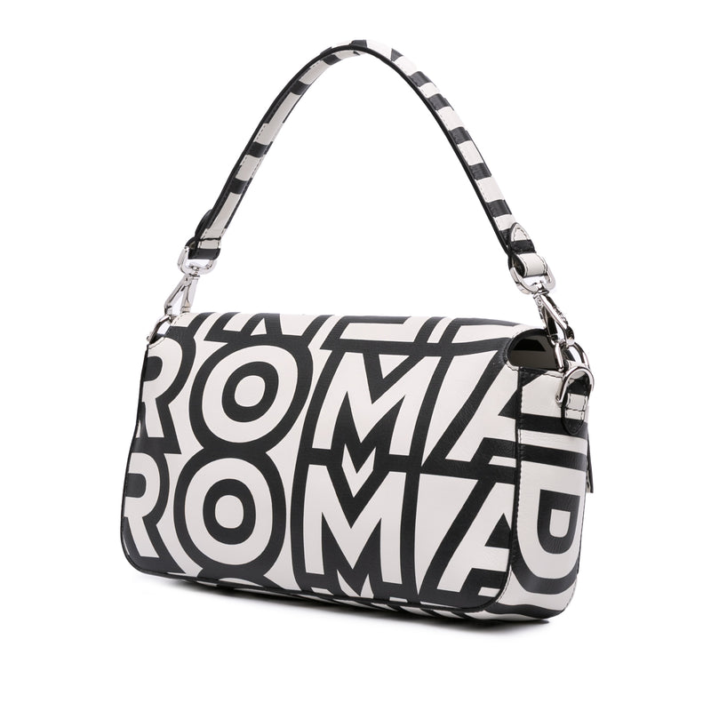 Marc Jacobs Nappa Vitello King Logo Print Baguette Satchel - Image 2