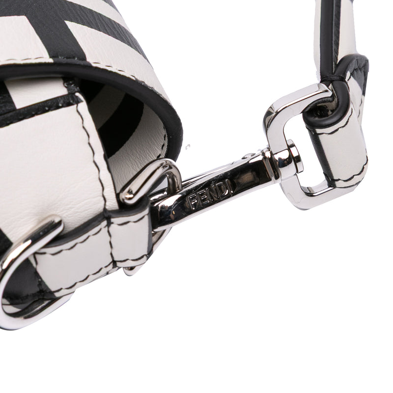 Marc Jacobs Nappa Vitello King Logo Print Baguette Satchel - Image 7