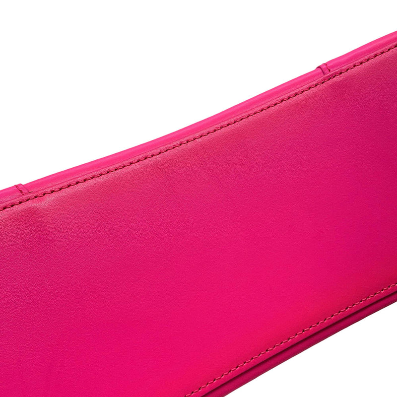 Small Shiny Box Calfskin Hourglass Satchel - Image 10
