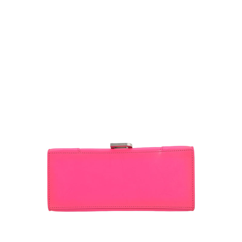 Small Shiny Box Calfskin Hourglass Satchel - Image 3