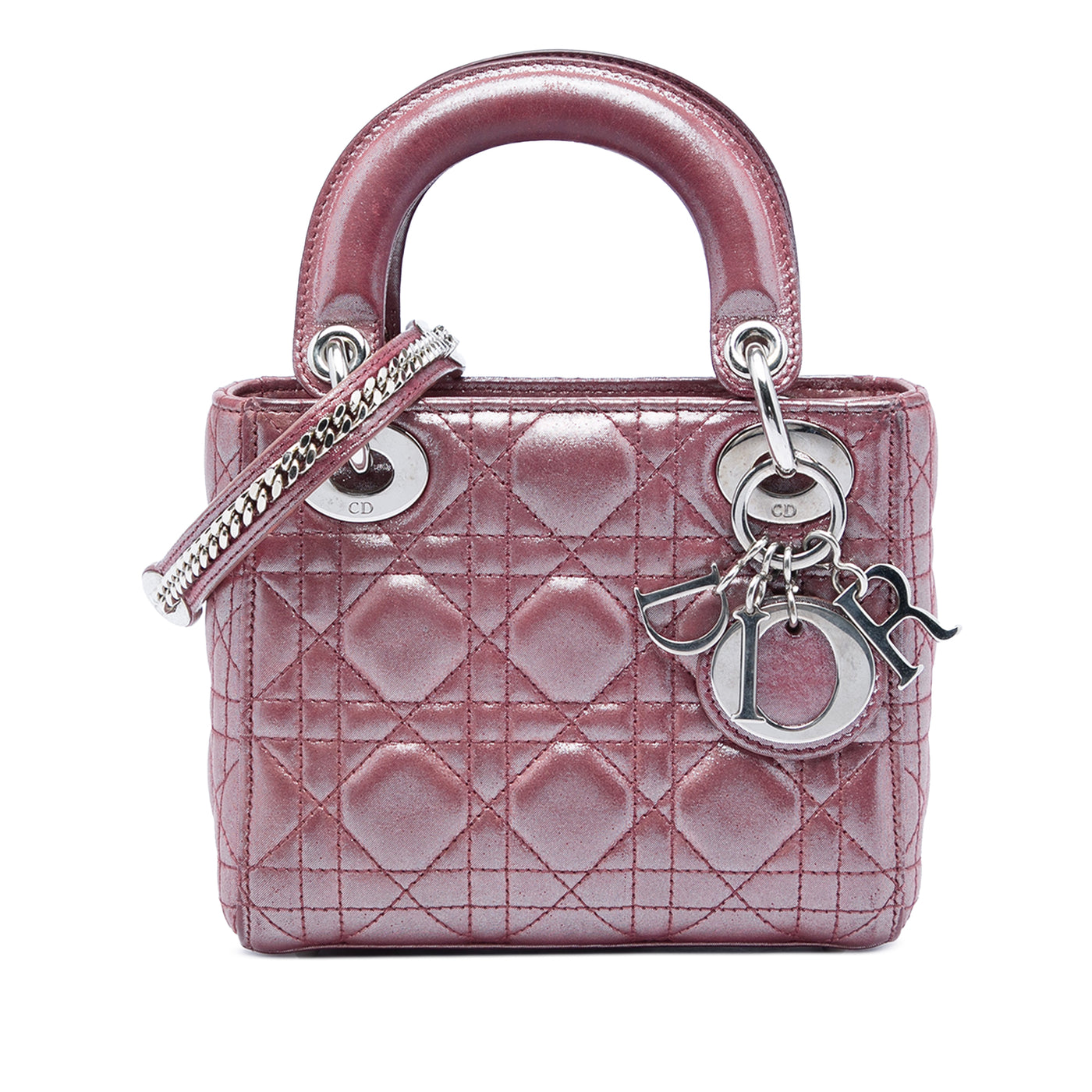 Mini Iridescent Lambskin Cannage Lady Dior - Image 1