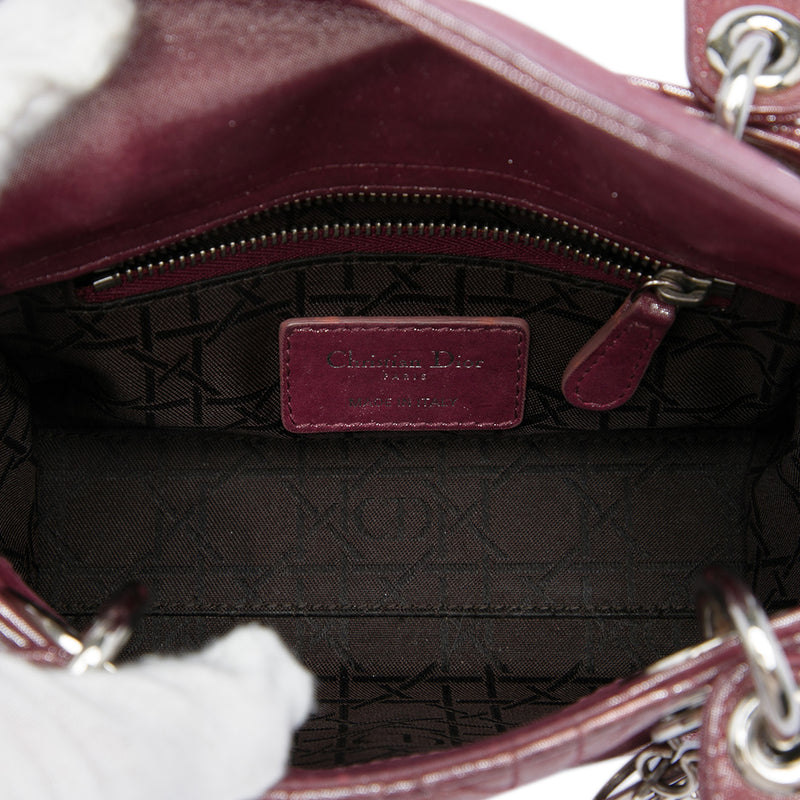 Mini Iridescent Lambskin Cannage Lady Dior - Image 4