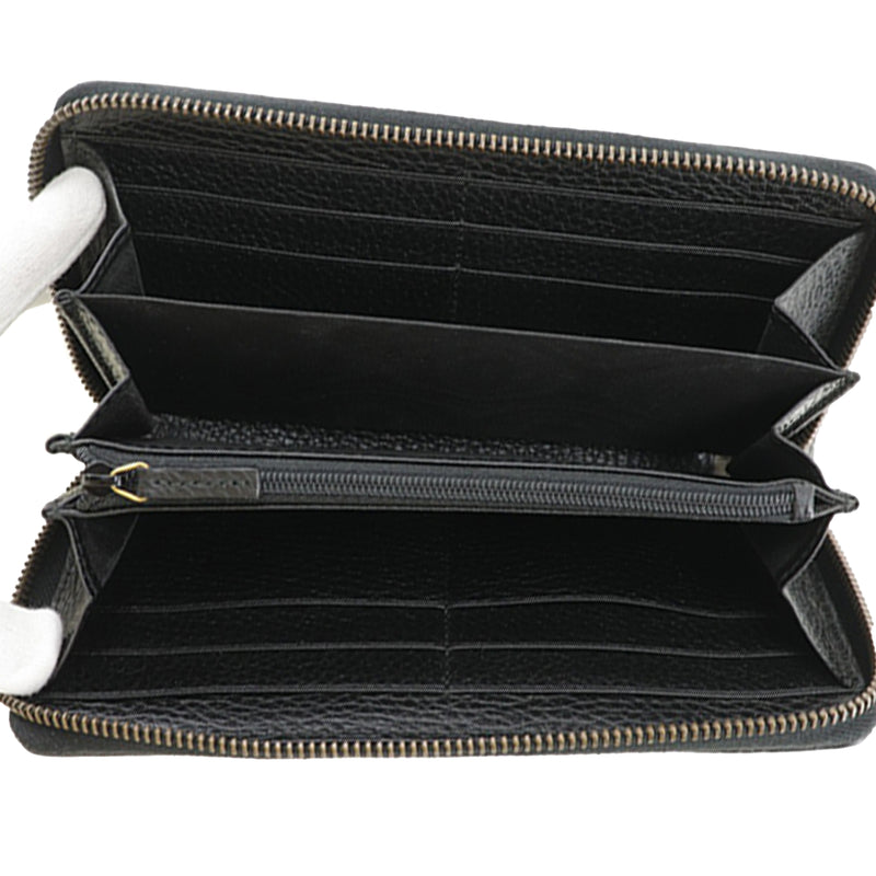GG Marmont Pebbled Calfskin Embroidered Blind For Love Zip Around Wallet - Image 4
