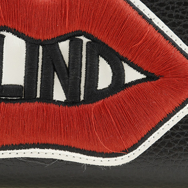 GG Marmont Pebbled Calfskin Embroidered Blind For Love Zip Around Wallet - Image 8