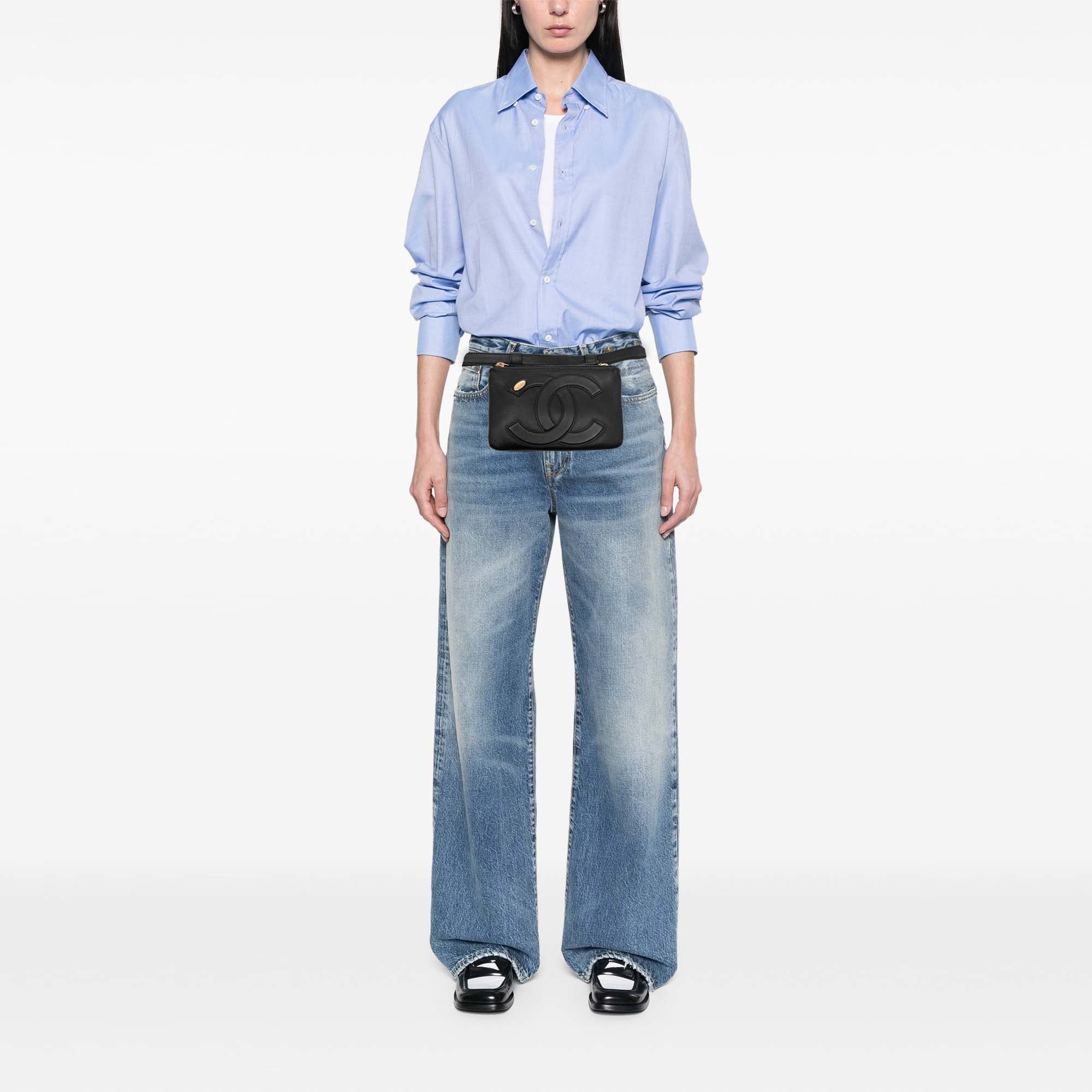 Lambskin Mania Double Zip Belt Bag - Image 7