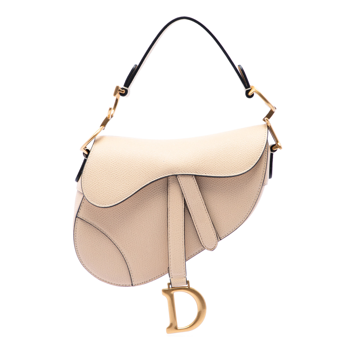 Mini Grained Calfskin Saddle Bag - Image 1