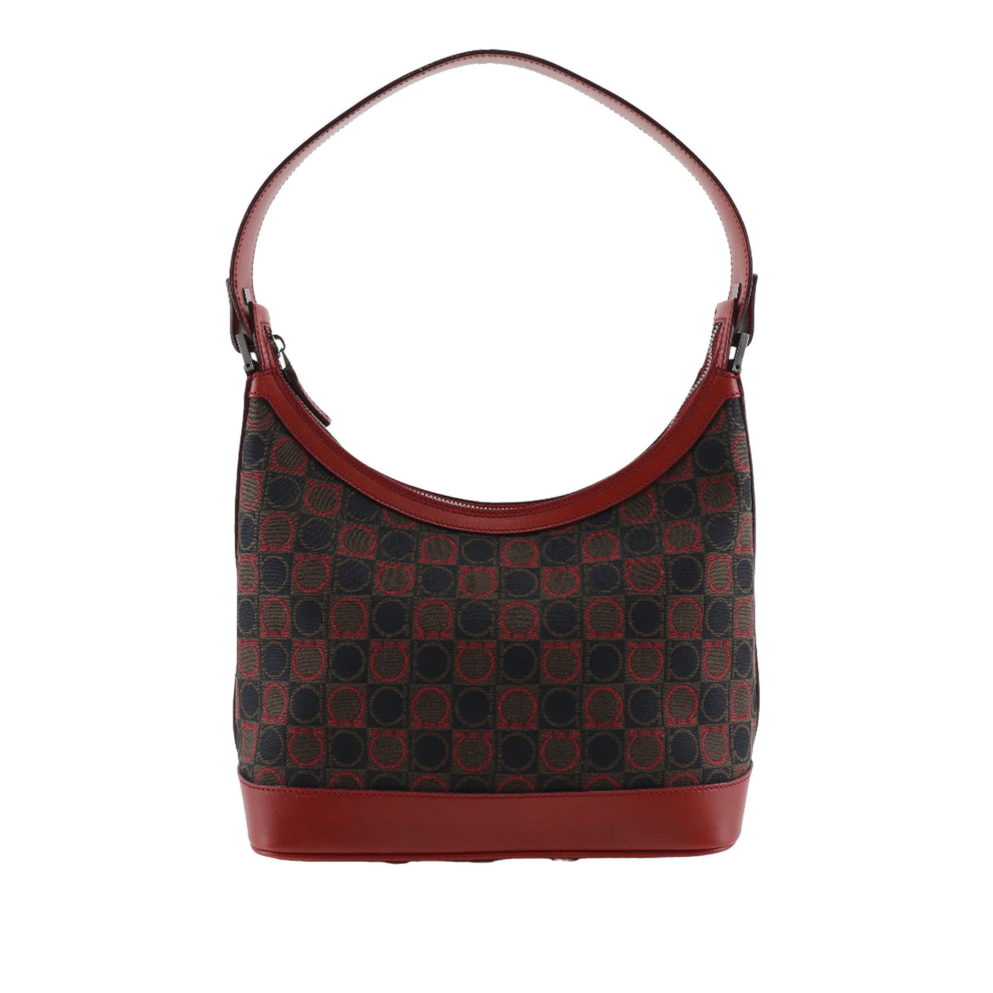 Gancini Canvas Shoulder Bag - Image 1