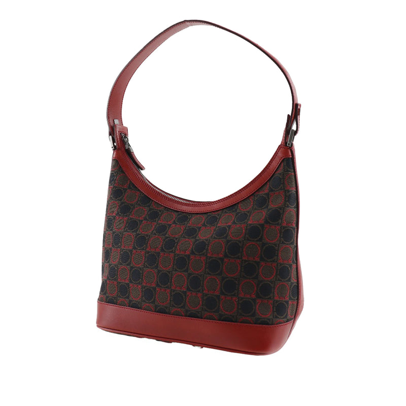 Gancini Canvas Shoulder Bag - Image 2