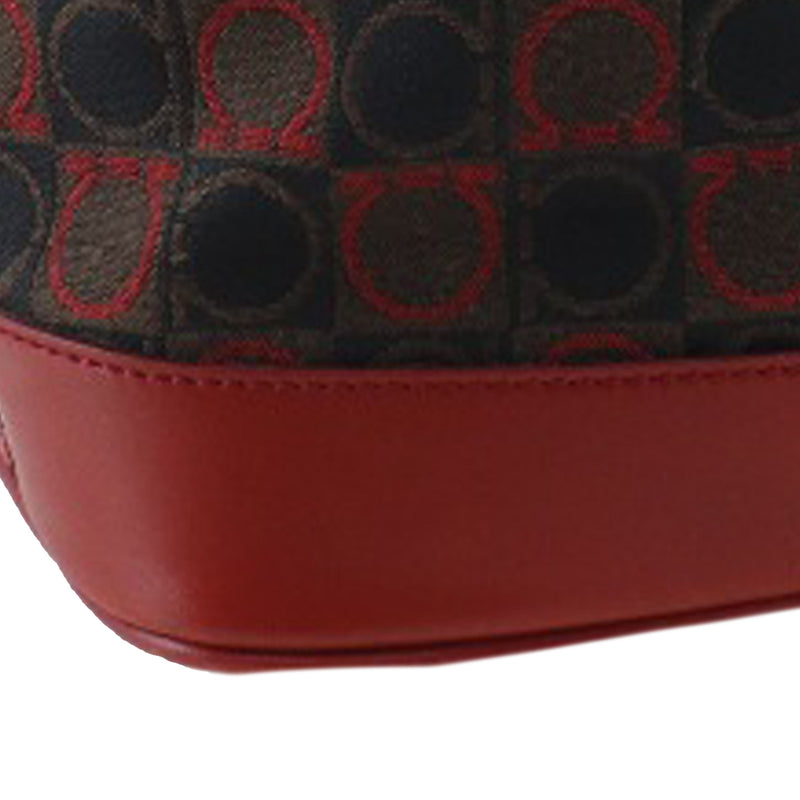 Gancini Canvas Shoulder Bag - Image 9