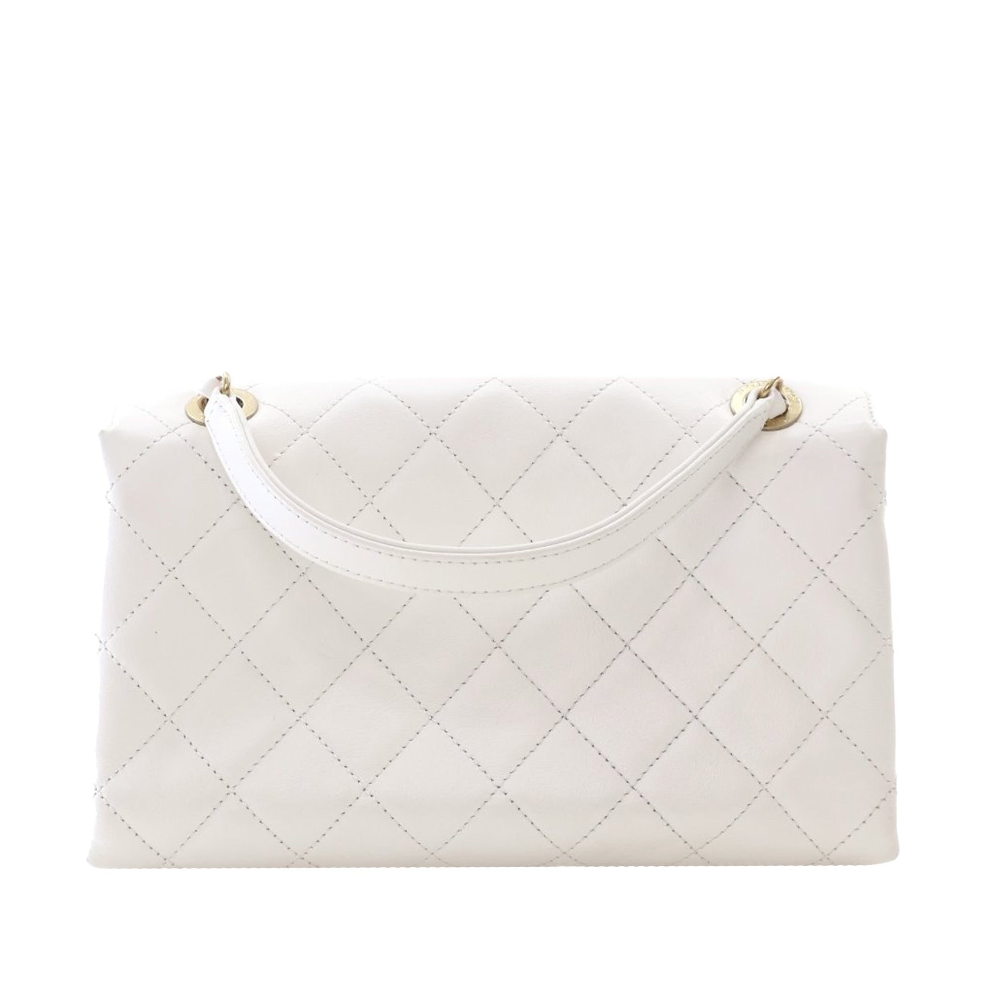 Medium Quilted Calfskin Logo Enchained Flap - Image 2