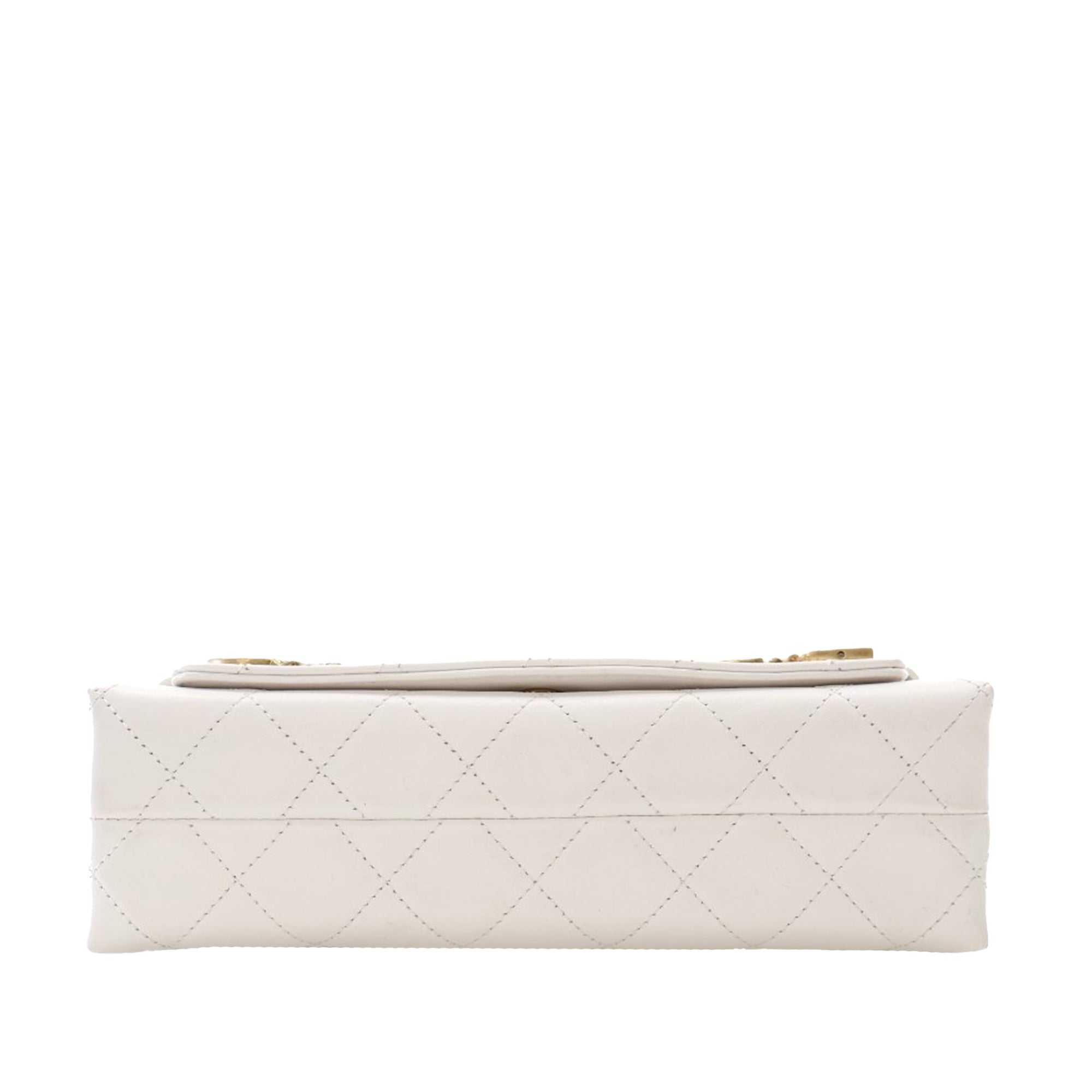 Medium Quilted Calfskin Logo Enchained Flap - Image 3