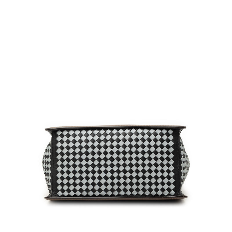 Intrecciato Trimmed Leather Tote - Image 3