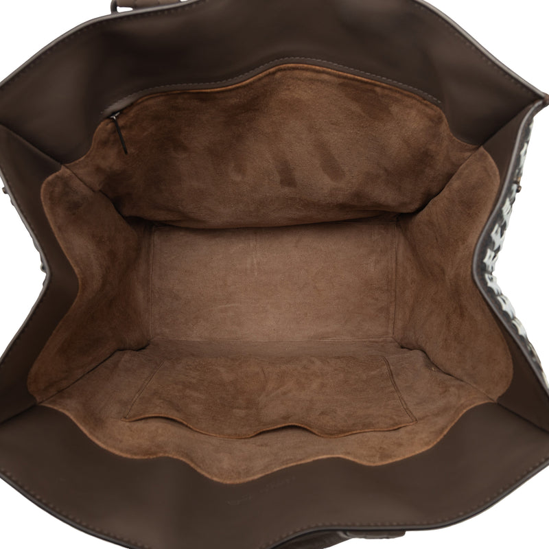 Intrecciato Trimmed Leather Tote - Image 4