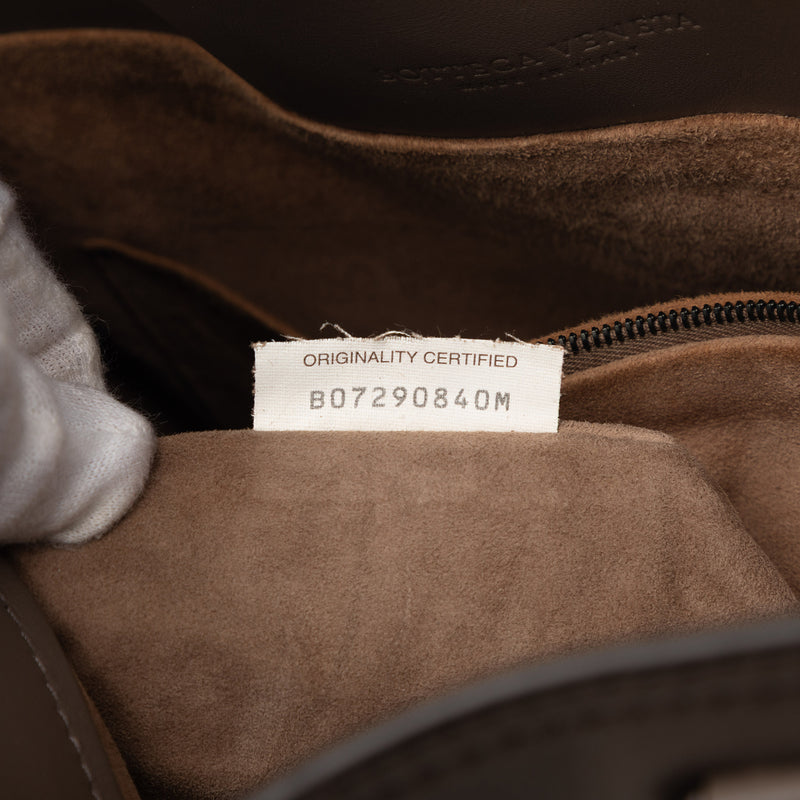 Intrecciato Trimmed Leather Tote - Image 6