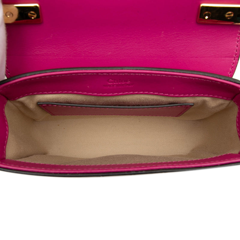 Mini Tricolor Croc Embossed Calfskin C Satchel - Image 4