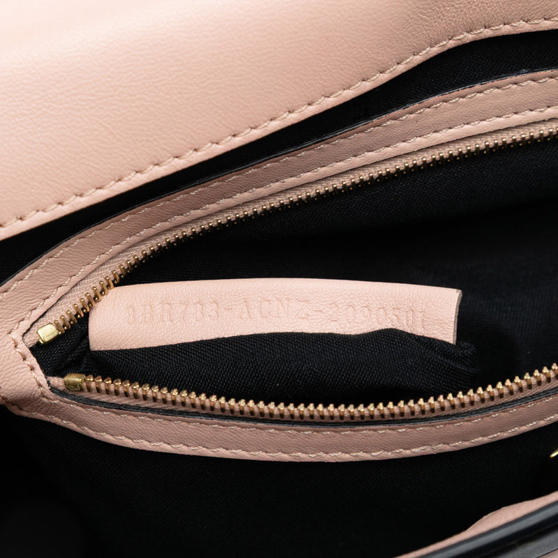 Bicolor Leather Chain Midi Baguette - Image 6