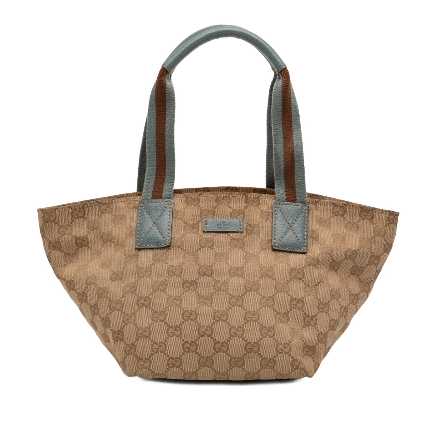 GG Canvas Web Tote - Image 1