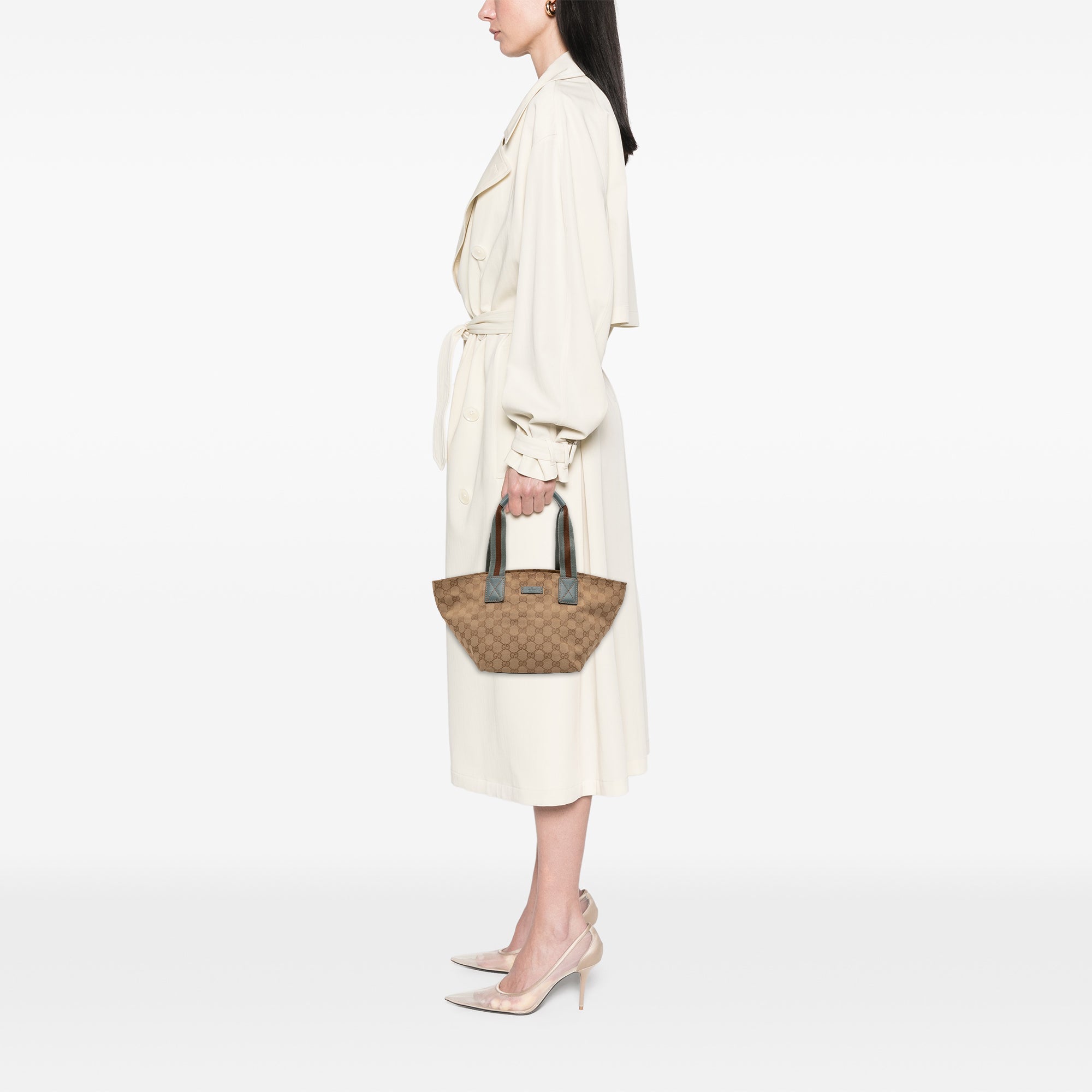 GG Canvas Web Tote - Image 7