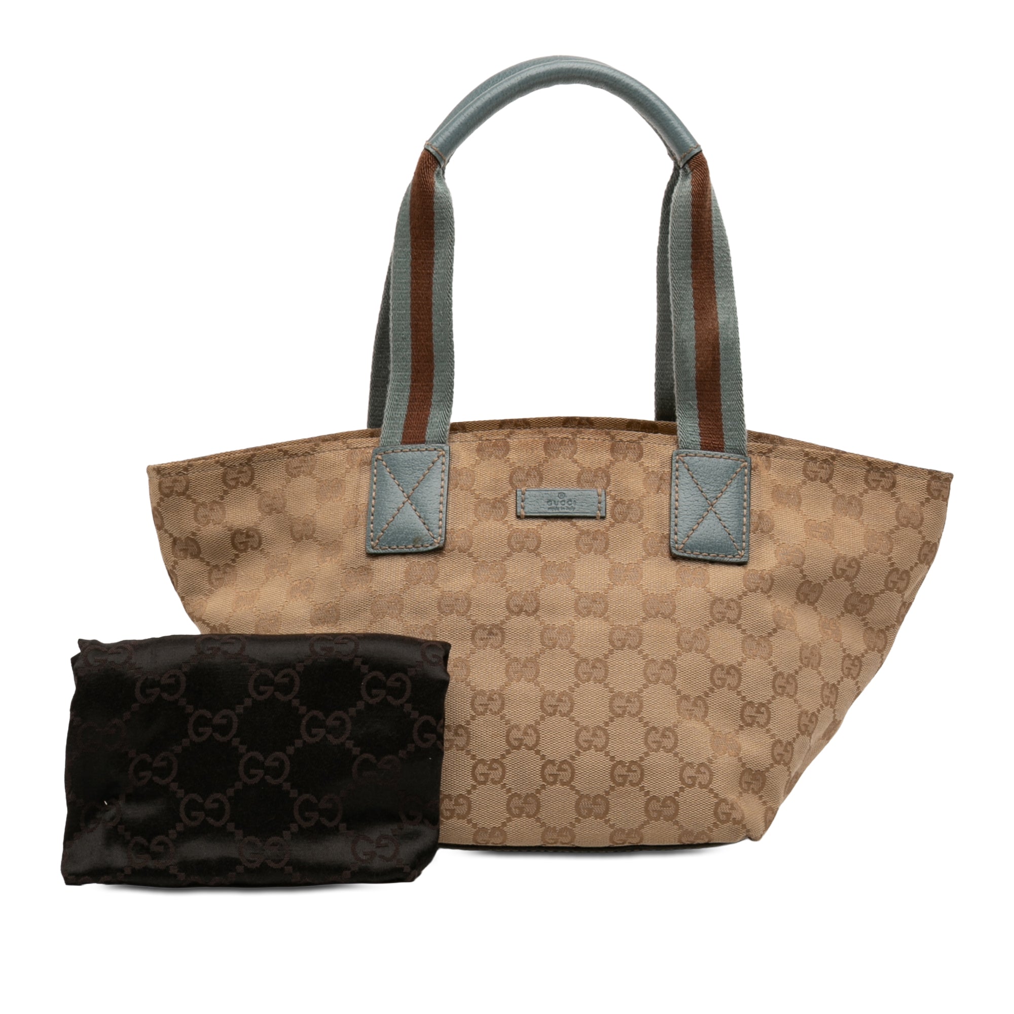 GG Canvas Web Tote - Image 8