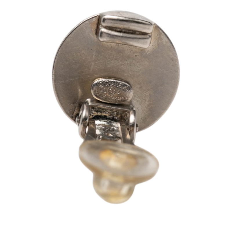 CC Brass and Gold Plated Disc Clip On Earrings - Image 3
