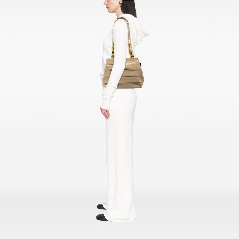 Nylon Tiered Grosgrain Shouder Bag - Image 6