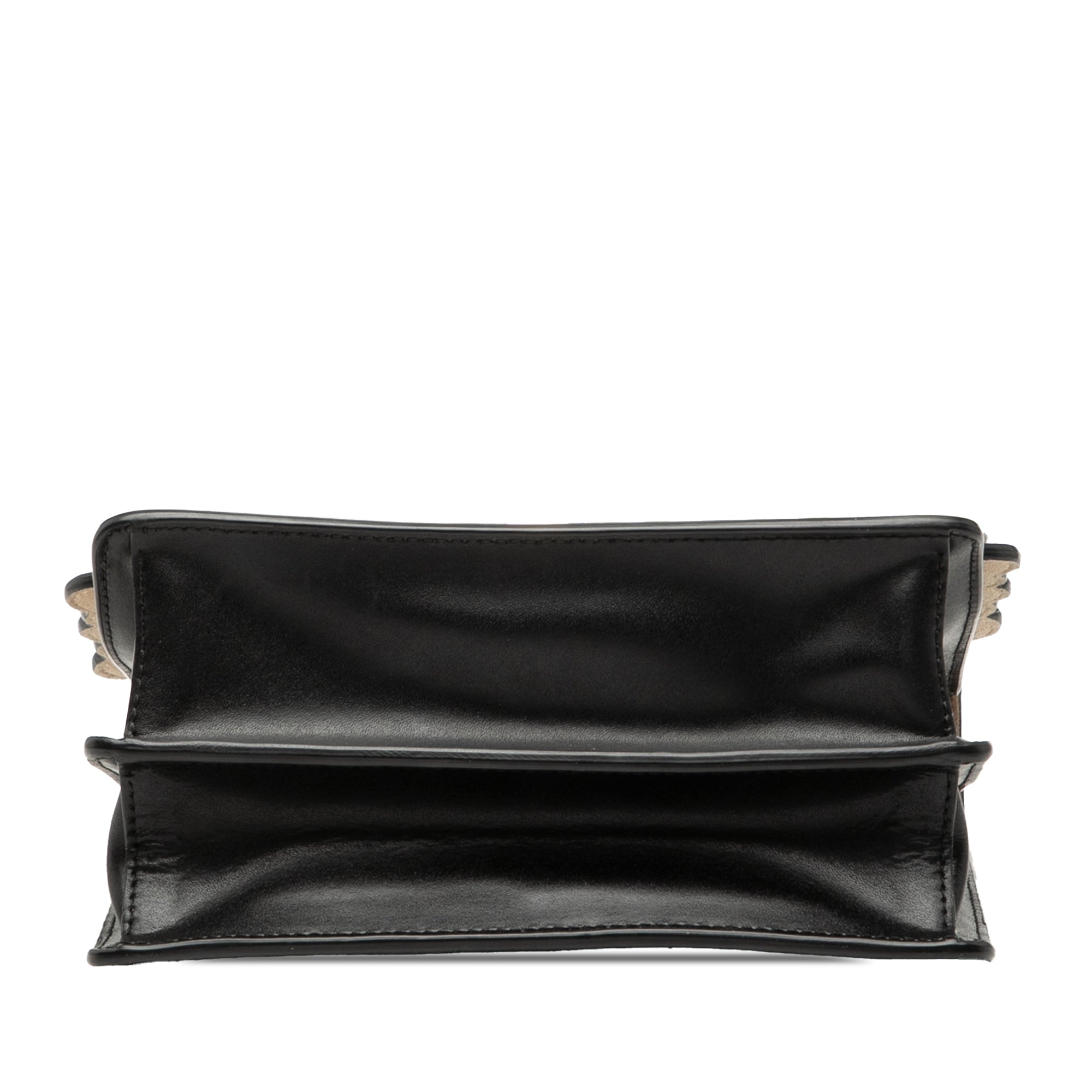 Mini Scalloped Leather and Pearls Kan I Crossbody - Image 3