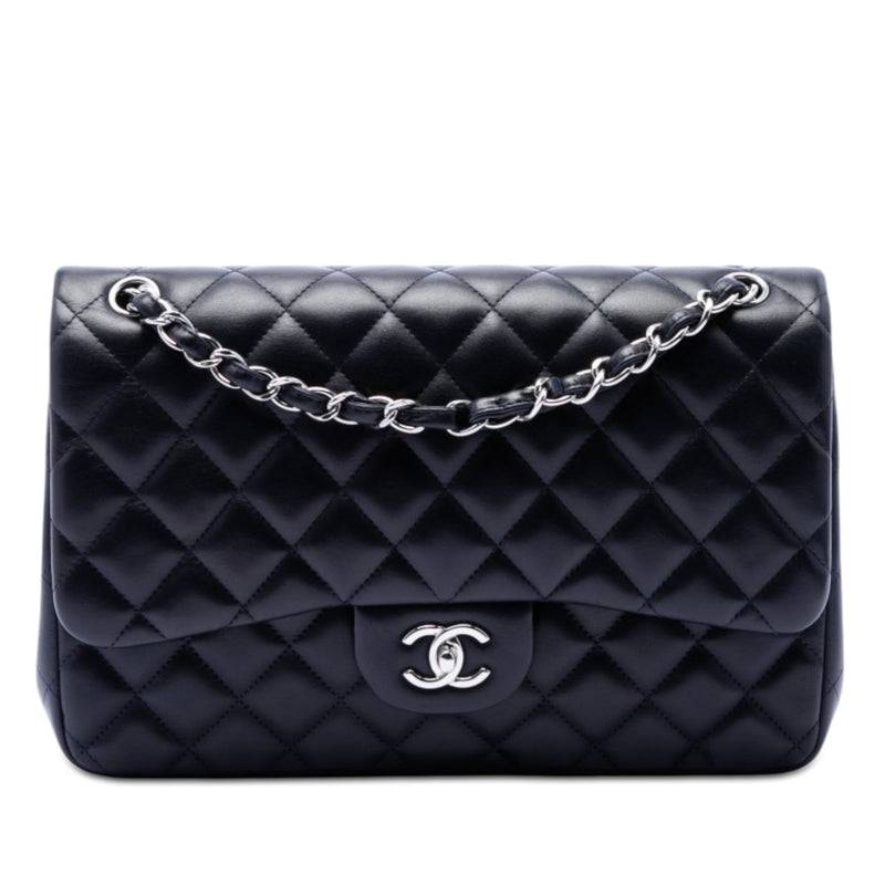 Jumbo Classic Lambskin Double Flap