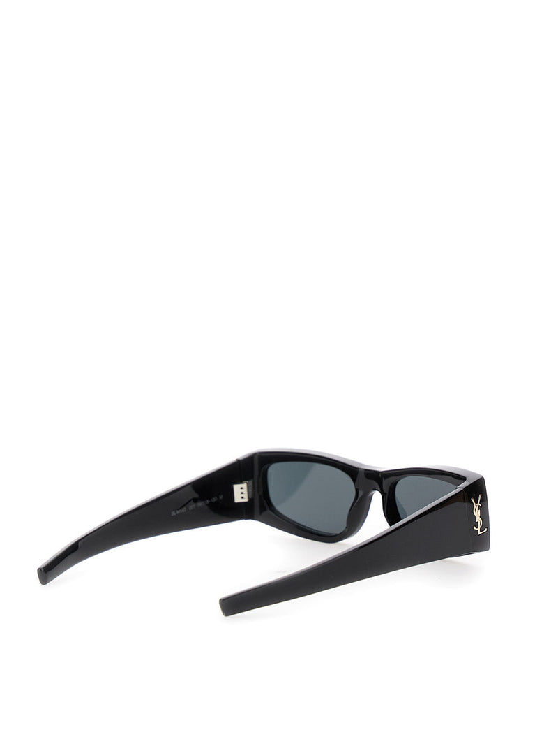 Saint Laurent 803745 Cassandre Logo Acetate Sunglasses — Black