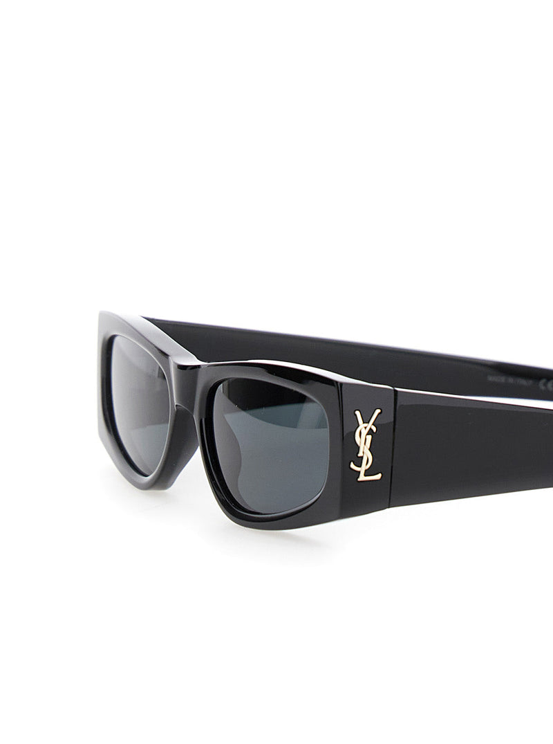 Saint Laurent 803745 Cassandre Logo Acetate Sunglasses — Black