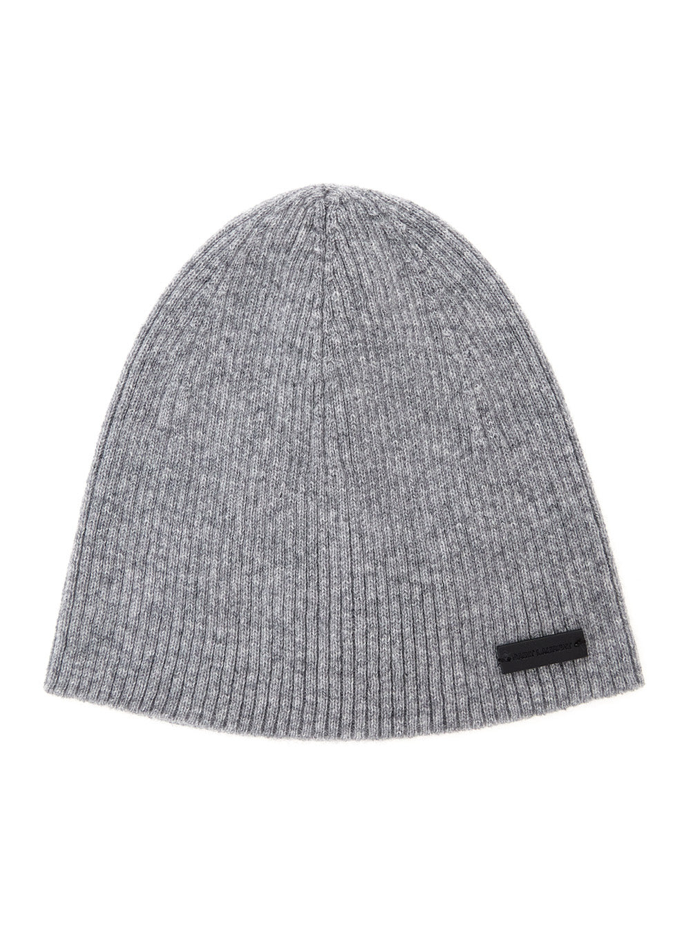 Saint Laurent 804033 Cashmere Ribbed-Knit Beanie — Gray Beanies