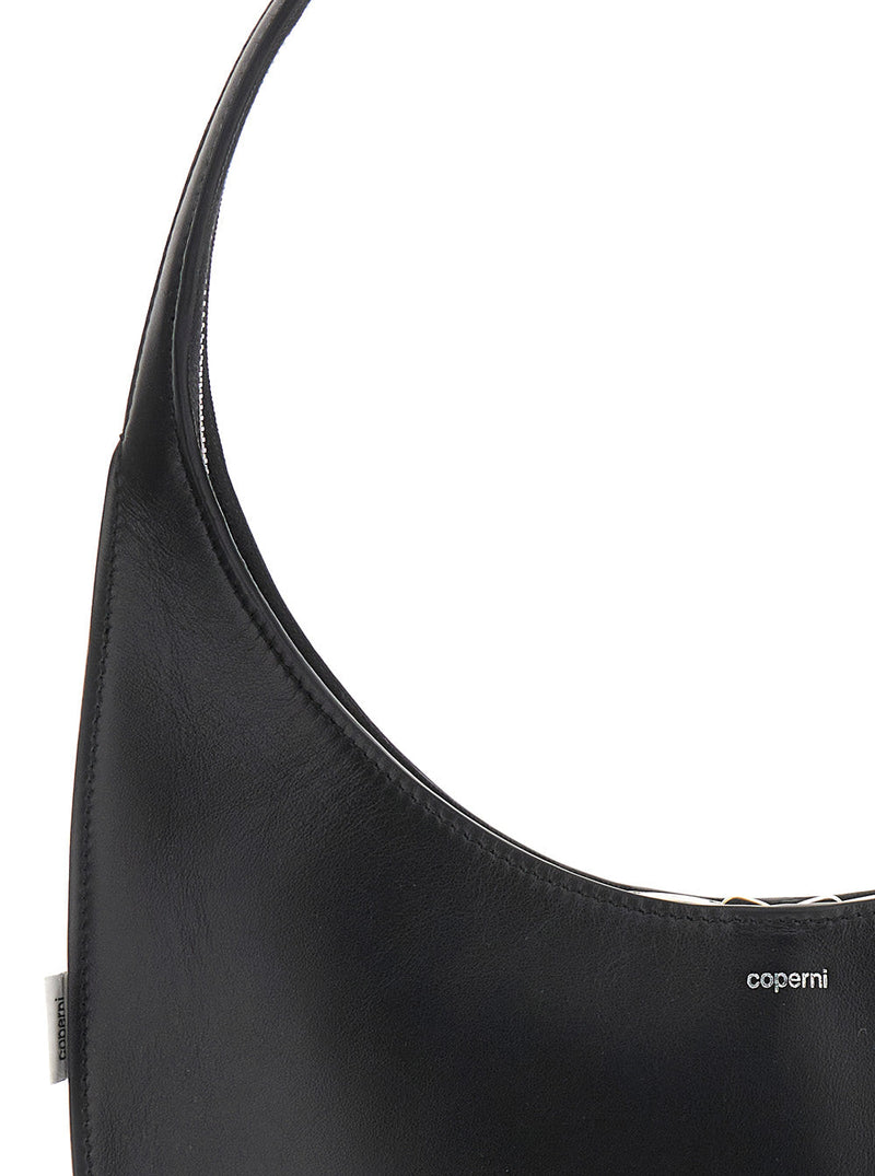 Coperni Swipe Shoulder Bag — Black Cow Leather