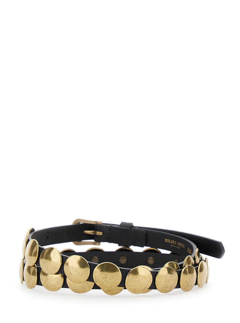 Golden Goose Trinidad Belt — Black Cow Leather