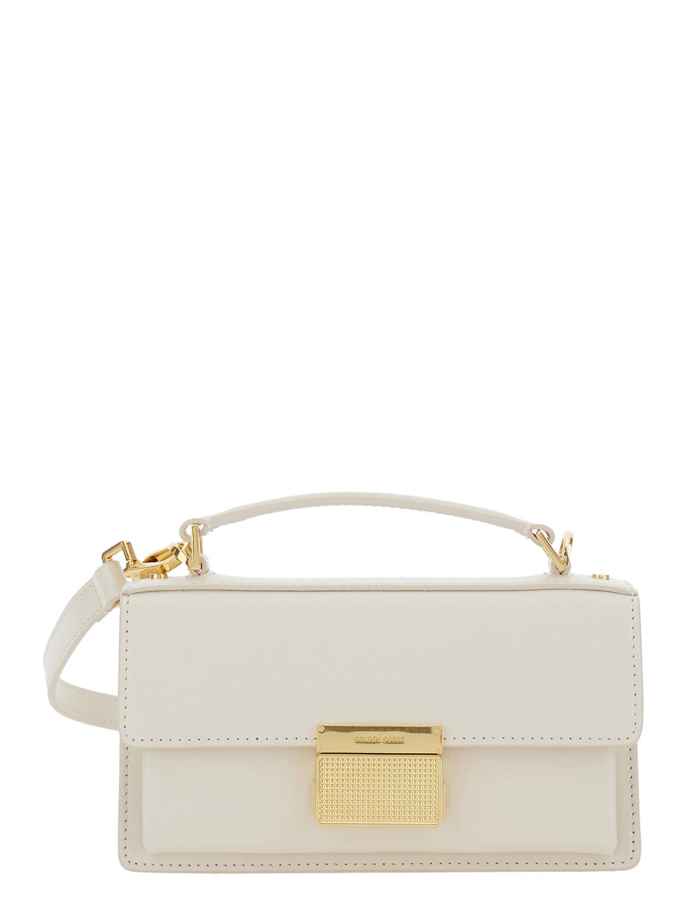 Golden Goose Venezia Top Handle Bag — White Cow Leather