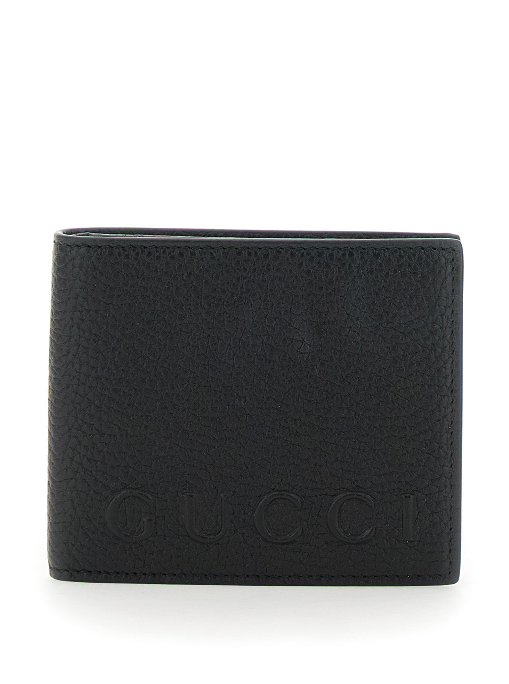 Gucci Leather Bi-Fold Wallet — Black Calf
