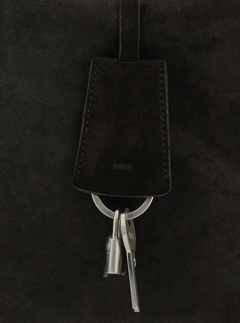 Osoi Suede Shopper With Key Pendant Tote Bag — Brown Cow