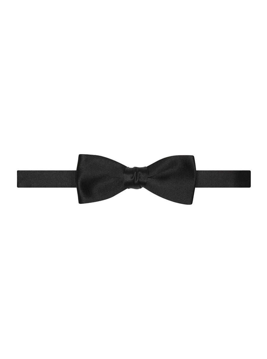 Saint Laurent Silk Bow Tie — Black Ties