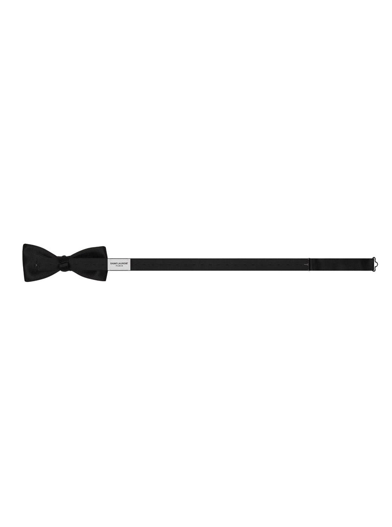 Saint Laurent Silk Bow Tie — Black Ties