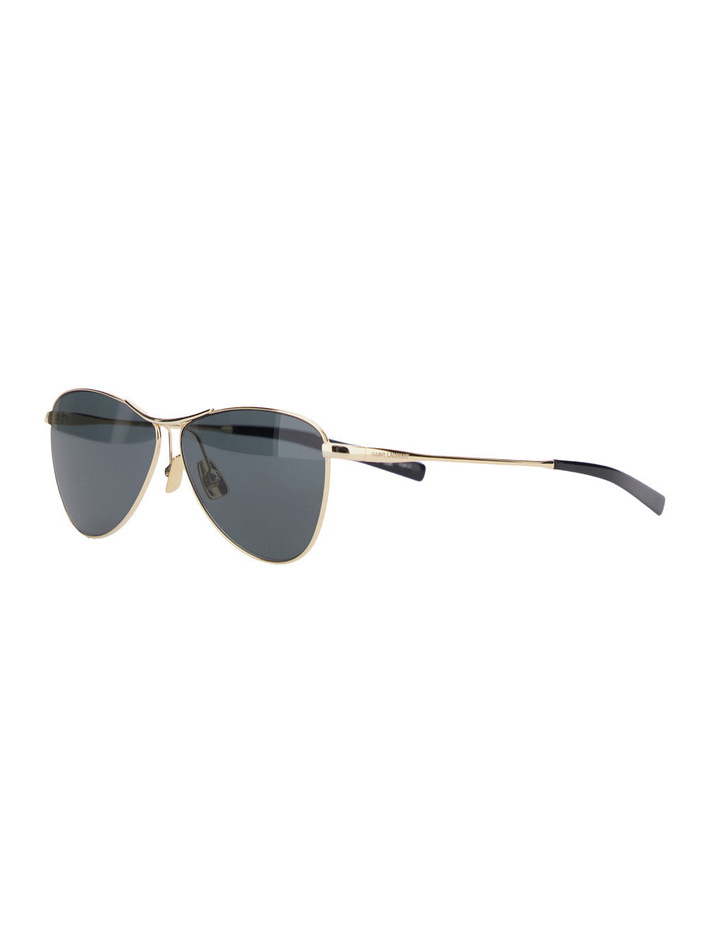Saint Laurent 843055 Gold Tone Metal Sunglasses —