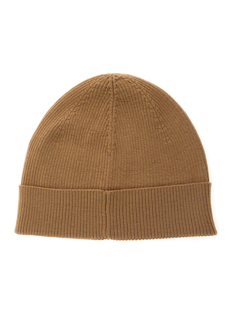 Saint Laurent 843435 Wool Knit Beanie — Beige Beanies