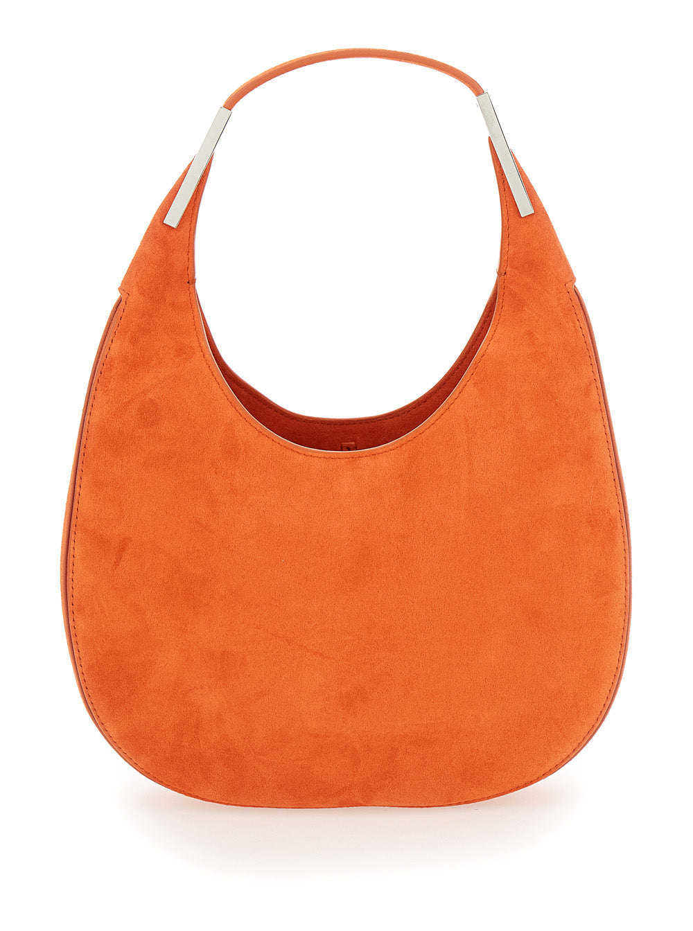 Savette Florence Shoulder Bag — Orange Suede