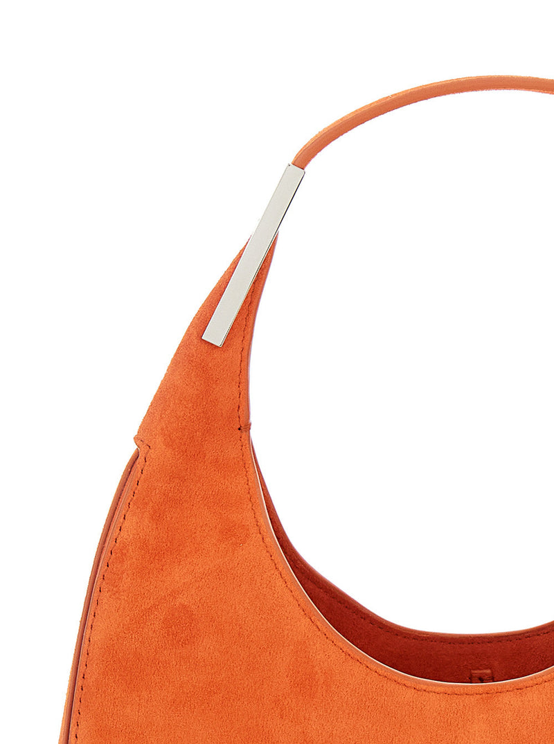 Savette Florence Shoulder Bag — Orange Suede