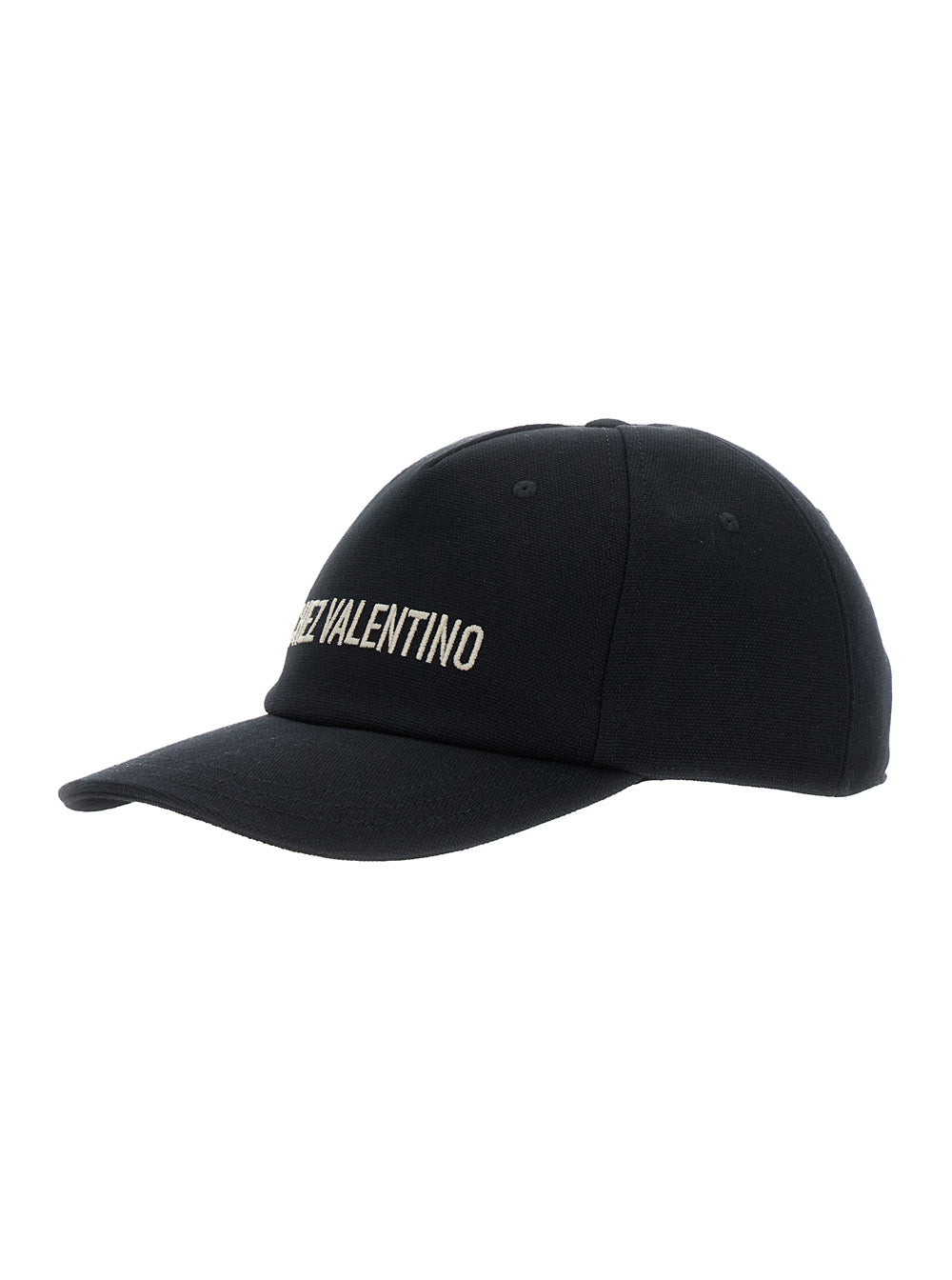Valentino Garavani 7y2hda41 Baseball Cap — Black Cotton Caps