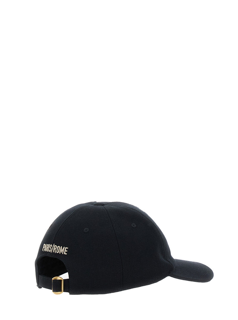 Valentino Garavani 7y2hda41 Baseball Cap — Black Cotton Caps