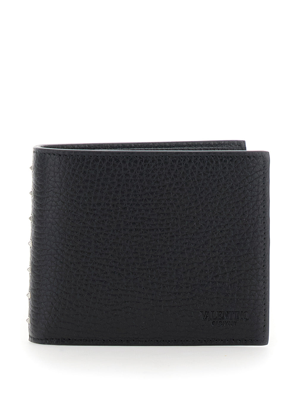 Valentino Garavani Rockstud-Detailed Calf Wallet — Black