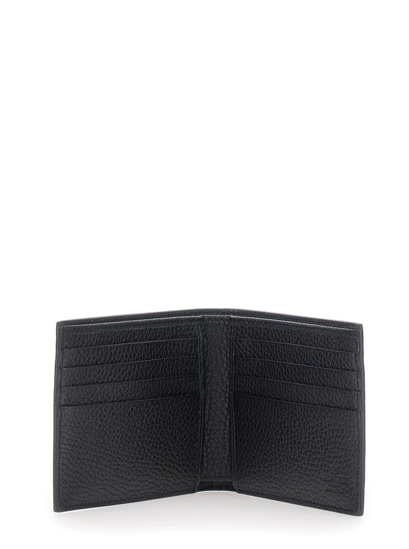 Valentino Garavani Rockstud-Detailed Calf Wallet — Black