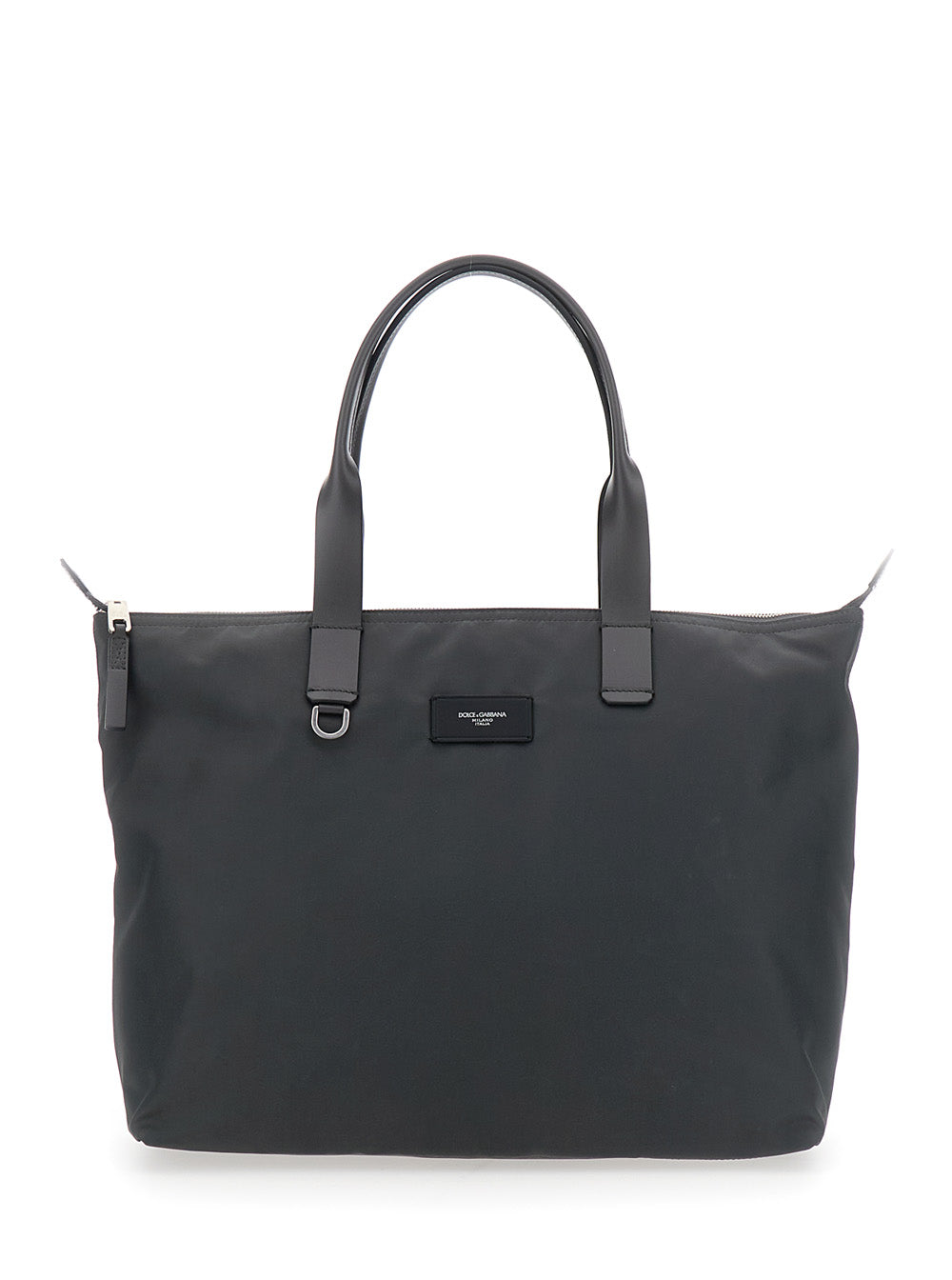 Dolce & Gabbana Nylon Technical Tote Bag — Gray Polyamide